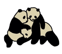 Melancholy  Panda sticker #1519646