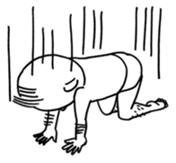 The pants man(before repair) sticker #1519722