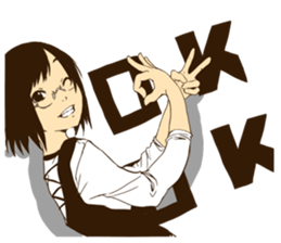 MEGANE_GIRL ver1.1 sticker #1520968