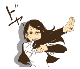 MEGANE_GIRL ver1.1 sticker #1520985