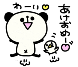 Winter of Pippi and white animals. sticker #1521405