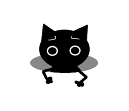 The cat of a shadow sticker #1521480