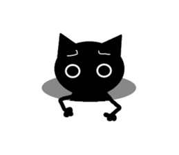 The cat of a shadow sticker #1521480