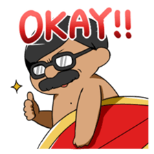 Surf ossan sticker #1521596