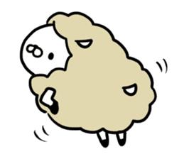 Cute sheep!! sticker #1521649