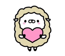 Cute sheep!! sticker #1521654
