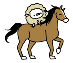 Cute sheep!! sticker #1521659