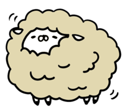 Cute sheep!! sticker #1521667