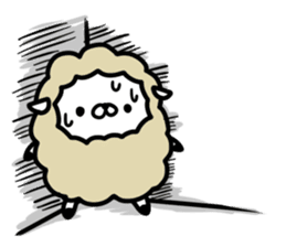 Cute sheep!! sticker #1521668
