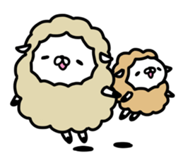 Cute sheep!! sticker #1521678