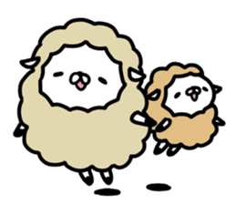 Cute sheep!! sticker #1521678
