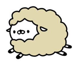 Cute sheep!! sticker #1521681