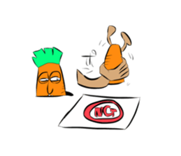 Carrot don't like sticker #1521797