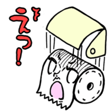 Lady toilet?! sticker #1522343