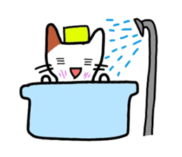 Mu of the tortoiseshell cat 2 sticker #1522526