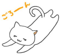 Mi-chan of white cat Japanese version sticker #1522909