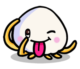 Parent-child cute jellyfish sticker #1523008