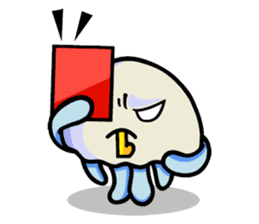 Parent-child cute jellyfish sticker #1523016