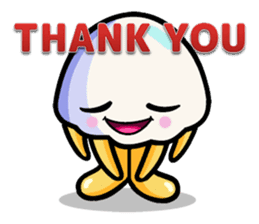 Parent-child cute jellyfish sticker #1523017