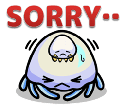 Parent-child cute jellyfish sticker #1523019