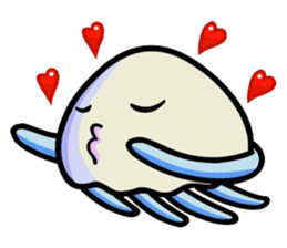 Parent-child cute jellyfish sticker #1523020