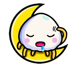 Parent-child cute jellyfish sticker #1523023