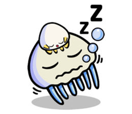 Parent-child cute jellyfish sticker #1523024