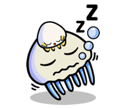 Parent-child cute jellyfish sticker #1523024