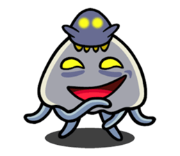 Parent-child cute jellyfish sticker #1523028