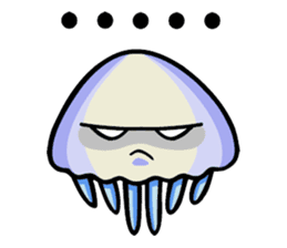 Parent-child cute jellyfish sticker #1523029