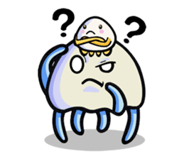 Parent-child cute jellyfish sticker #1523032
