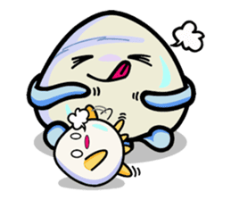 Parent-child cute jellyfish sticker #1523036