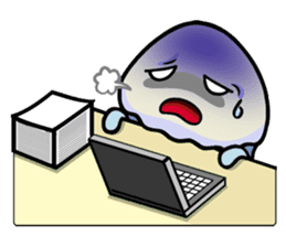 Parent-child cute jellyfish sticker #1523041