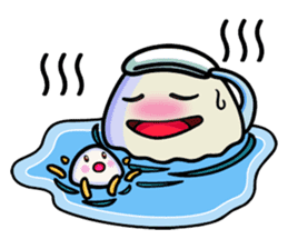 Parent-child cute jellyfish sticker #1523042