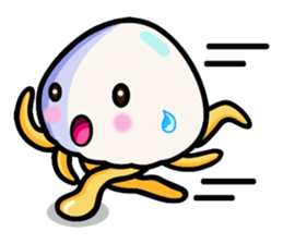 Parent-child cute jellyfish sticker #1523043