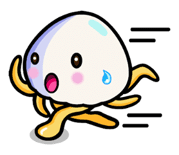 Parent-child cute jellyfish sticker #1523043