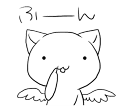 Bad angel cat of the language sticker #1523382