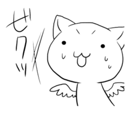 Bad angel cat of the language sticker #1523384