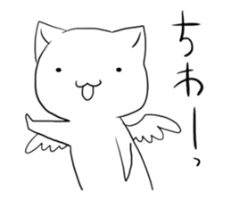 Bad angel cat of the language sticker #1523407