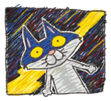 Masked cat 2 sticker #1524237