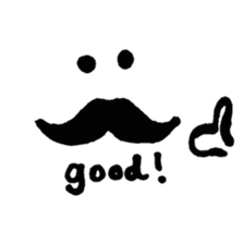 Mr. Mustache sticker #1524650