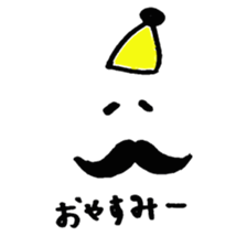 Mr. Mustache sticker #1524660