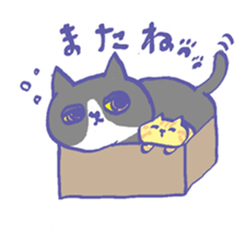Cat in a box sticker #1524807
