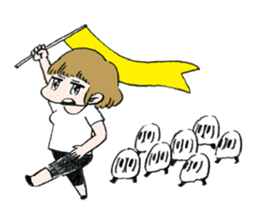 Mob and bobbed hair girl - part2 sticker #1525006