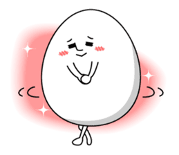 Cute roly poly egg sticker #1525342