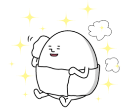 Cute roly poly egg sticker #1525349