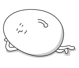 Cute roly poly egg sticker #1525354