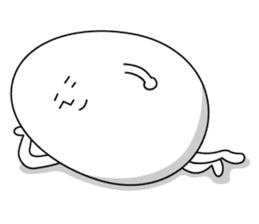 Cute roly poly egg sticker #1525354