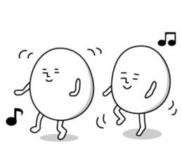 Cute roly poly egg sticker #1525364