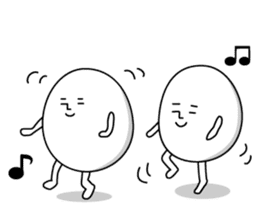 Cute roly poly egg sticker #1525364